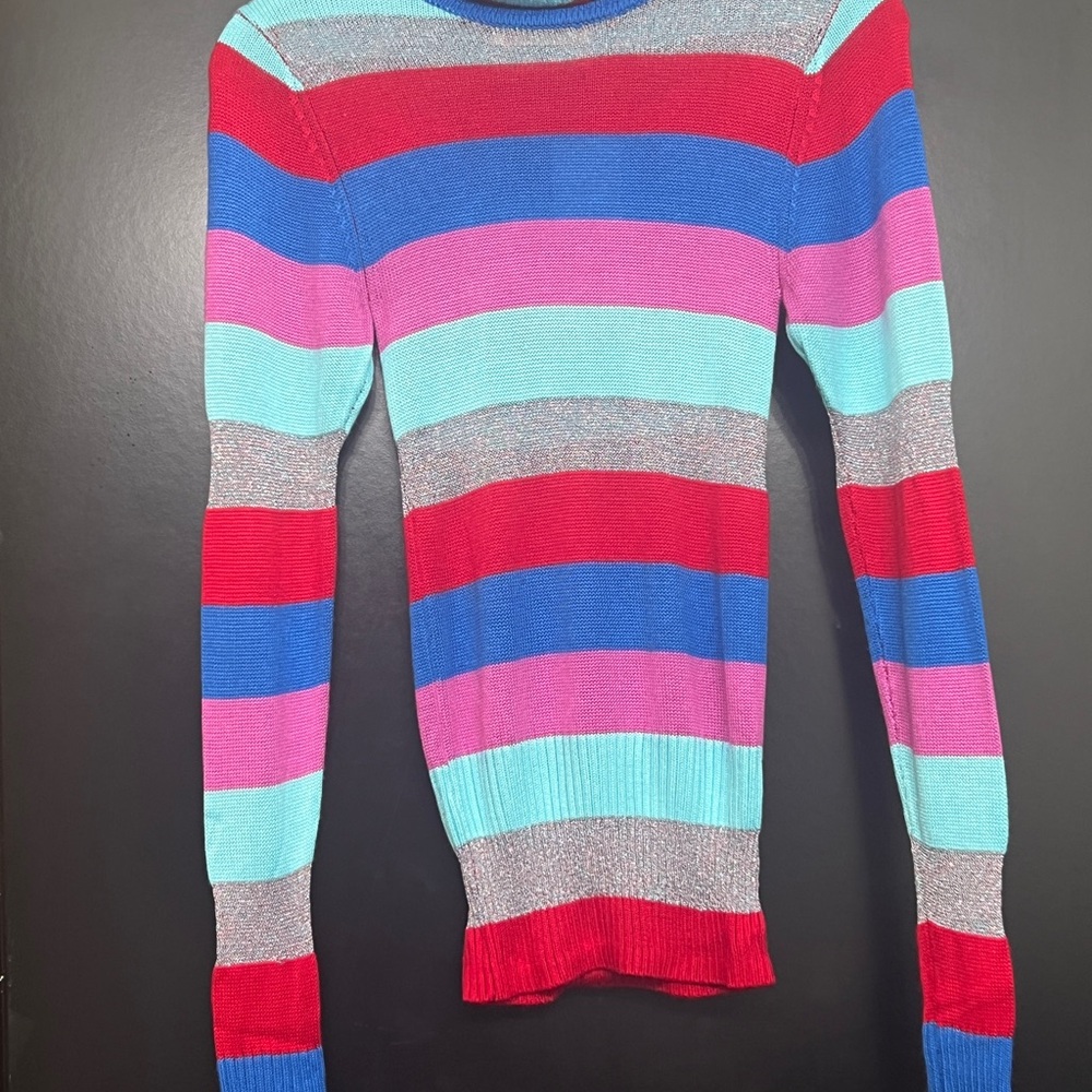 Vibrant Mock neck Urban Outfitters striped sweater. New w/ tags.